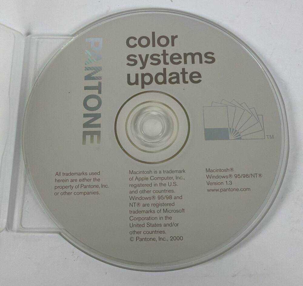 Pantone Color Systems Update CD Software For Windows & Mac - 2000